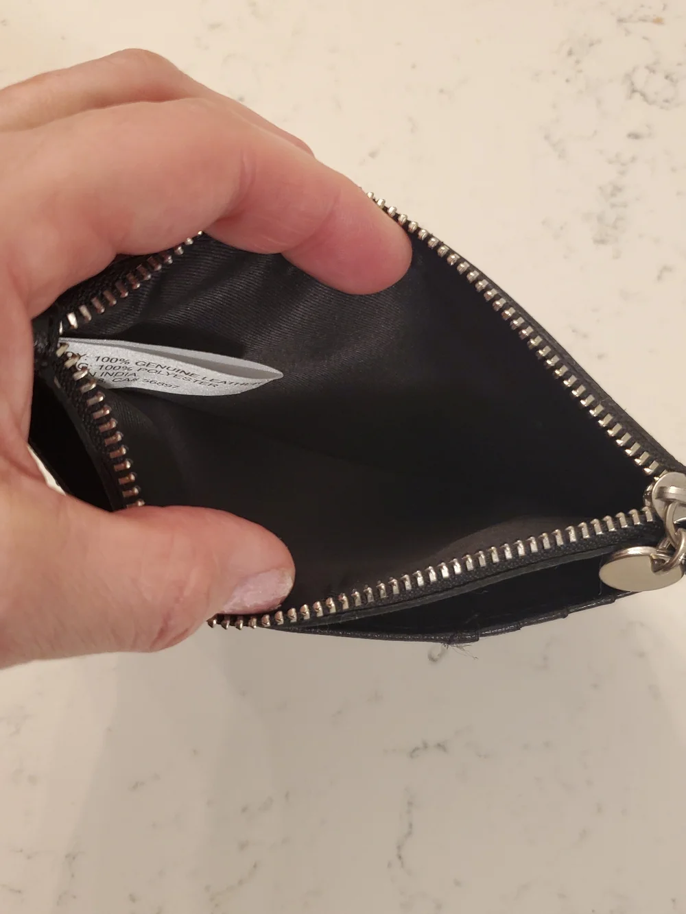 Lucky Brand Black Leather Card Holder